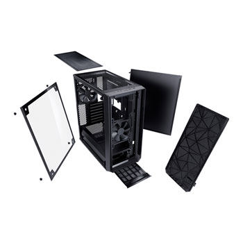 Fractal Meshify C Light Tinted Tempered Glass Mid Tower PC Gaming Case Black : image 4