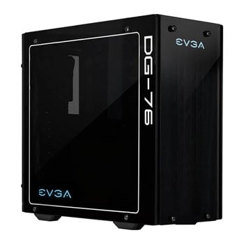 EVGA DG-76 Matte Black Mid-Tower, 2 Sides of Tempered Glass, RGB LED and Control Board, Gaming Case : image 1