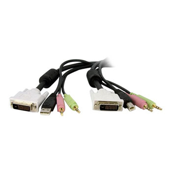 Startech KVM Cable DVI USB Audio & Microphone - 1.8m