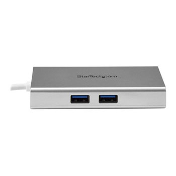 USB-C Multiport Adapter for Laptops  Power Delivery 4K HDMI - GbE - USB 3.0 - Silver & White : image 2