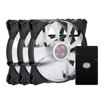 MasterFan Pro 140mm 3x RGB AF Fan+Controller Kit LN86852 - MFY-F4DC-083PC-R1 | UK