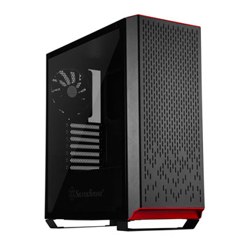 SilverStone PM02B-G Primera Midi Tower RGB ATX Gaming Case, Tempered Glass Window Silent BACK : image 1