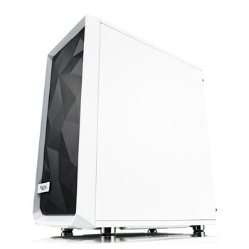 Fractal Design Meshify C White Tempered Glass Mid Tower PC Gaming Case with 2 x 120mm Fans (2021) : image 3