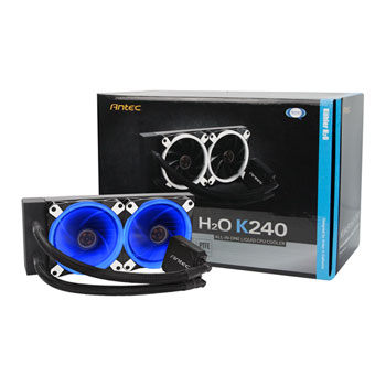Antec H2O Kühler K240 AIO CPU Watercool 240mm Two Fan : image 1