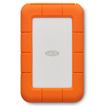 LaCie Rugged 2TB External Portable 2.5" Hard Drive/HDD - Orange/White : image 1