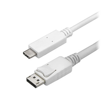 StarTech 1m USB-C to DP Cable - 4K 60Hz - White : image 1