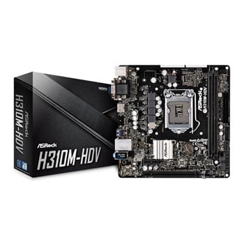 ASRock Intel H310M-HDV Coffee Lake Micro ATX Motherboard