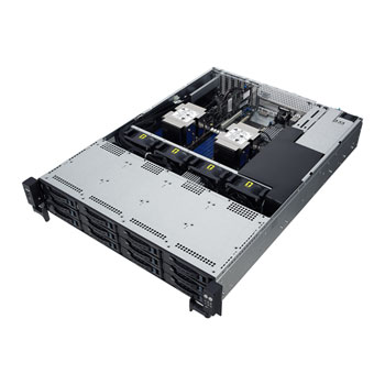 ASUS 2U Rackmount 12 Bay RS520-E9-RS12-E Dual Xeon Scalable Barebone Performance Server : image 2