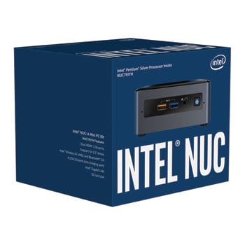 Intel Pentium Silver Quad Core NUC Kit NUC7PJYH Barebone Essential Mini PC