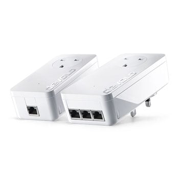 devolo dLAN 1200 Triple Plus Passthrough Powerline Starter Kit LN89185 ...