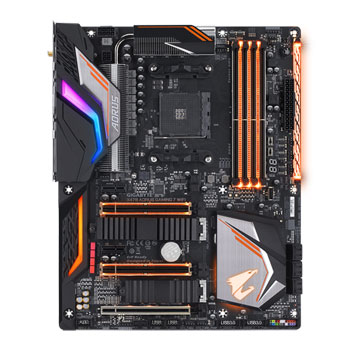 AORUS AMD Ryzen X470 GAMING 7 AC WiFi AM4 ATX Motherboard : image 3