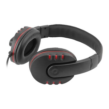 Xclio Gaming & Office Headset with Microphone 3.5mm Jacks Black/Red : image 2