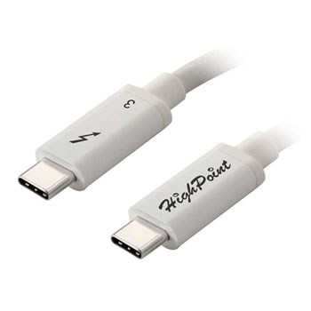 50cm HighPointThunderbolt 3 40Gb/s USB Type C Cable 0.5M