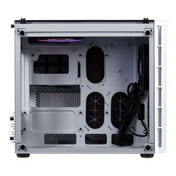 Corsair Crystal White 280X RGB Glass Micro ATX PC Gaming Case : image 2