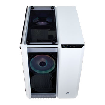 Corsair Crystal White 280X RGB Glass Micro ATX PC Gaming Case : image 3