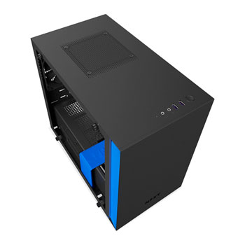 NZXT Blue H200 Mini ITX Windowed PC Gaming Case : image 2