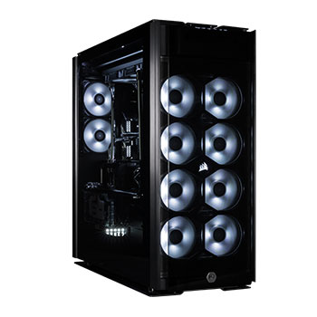 Ultra high end watercooled Intel and NVIDIA system with chrome tubing