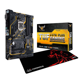 Asus Tuf Z370 Plus Gaming Motherboard Cerberus Xxl Mouse Mat Pad Ln 90mb0vf0 M0eay0 Scan Uk