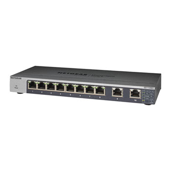 Netgear 8 Port 10 Gigabit Network Switch with 2 Uplink ports : image 1