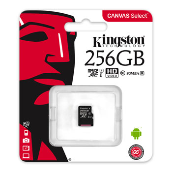 Kingston Canvas Select 256GB UHS Micro SD Memory Card : image 3