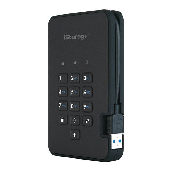 iStorage 3TB diskAshur2 USB 3.1 Encrypted External HDD/Hard Drive : image 4