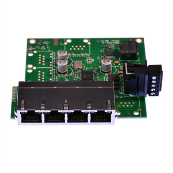 Brainboxes Industrial Embeddable Ethernet 4 Port Switch : image 2