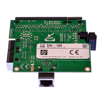 Brainboxes Industrial Embeddable Ethernet 8 Port Switch : image 3