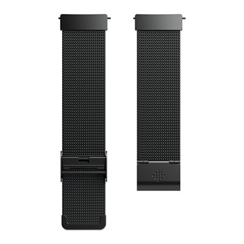 fitbit versa black mesh band