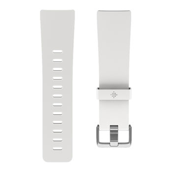 White Large Classic Band for FitBit Versa : image 1