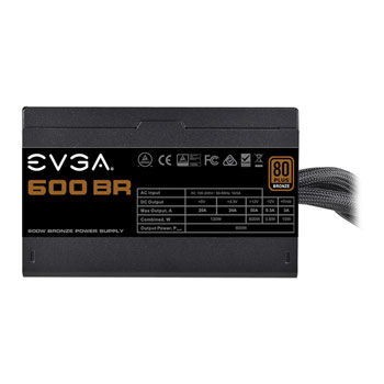 EVGA BR 600 Watt 80+ Bronze PSU/Power Supply : image 2