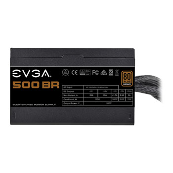 EVGA BR 500 Watt 80+ Bronze PSU/Power Supply : image 2