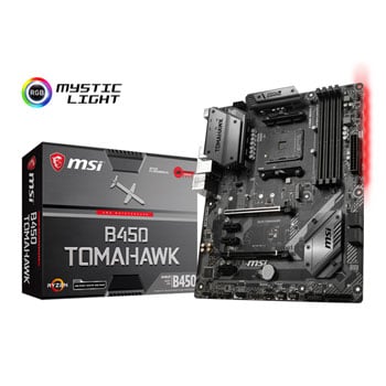 MSI AMD Ryzen B450 TOMAHAWK AM4 ATX Motherboard