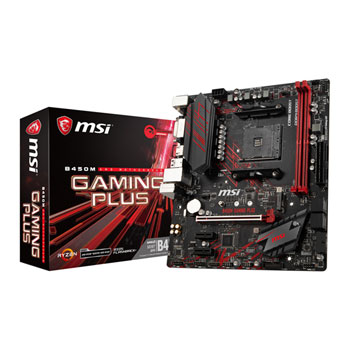 MSI AMD Ryzen B450M GAMING PLUS AM4 Micro ATX Motherboard