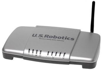 USRobotics 019108A ADSL2+ Modem/Wireless/Router + 4Port 125Mb MAXg + USB print server : image 1