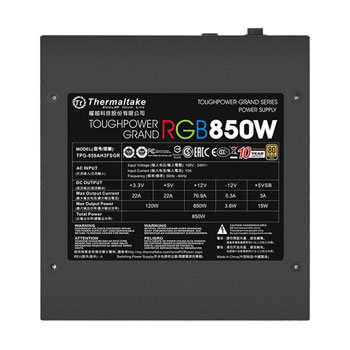 ThermalTake Toughpower Grand 850W RGB 80+ Gold *RGB Sync Edition* : image 3