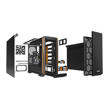 be quiet! SILENT BASE 601 Orange Midi PC Case : image 2