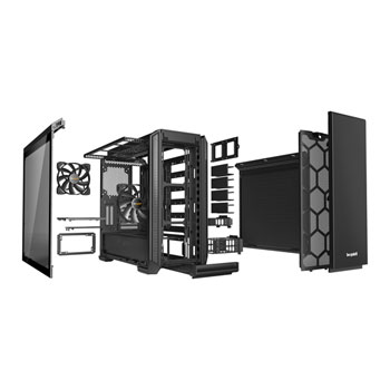 be quiet! SILENT BASE 601 Black Tempered Glass Midi PC Case : image 2