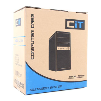 CIT 1016 Black/Silver Micro ATX Case With 500w PSU : image 4