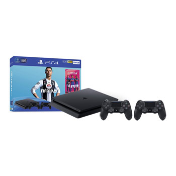 Sony PS4 500GB FIFA 19 & 2x DS4 LN92366 - 500GB Slim + FIFA 19 extra | SCAN UK