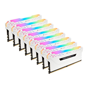 Corsair Vengeance RGB PRO White 128GB 2666 MHz DDR4 Quad Channel Memory Kit : image 1