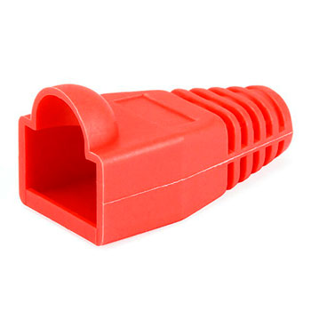 1000 pcs RJ45 Network Lead Connector Snag Free Boots RED