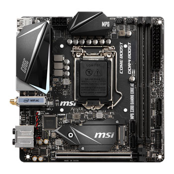 MSI MPG Intel Z390I GAMING EDGE AC WiFi 9th Gen Mini ITX Motherboard : image 2