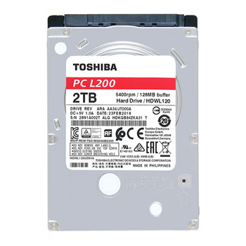 Toshiba 2TB 2.5" SATA HDD/Hard Drive