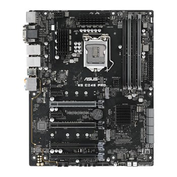 ASUS Intel Xeon E WS C246 PRO ATX Workstation Motherboard : image 3