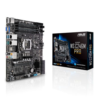 ASUS Rack Optimised WS C246M PRO Intel Xeon E Micro ATX Motherboard : image 1