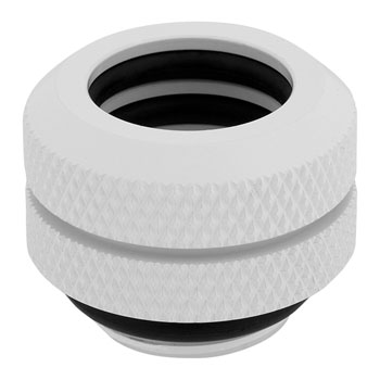 Corsair Hydro X XF White Brass 12mm G1/4" Hardline Compression Fittings - Four Pack : image 2