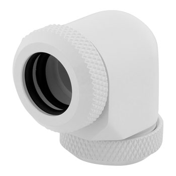 Corsair Hydro X XF White Brass 12mm Hardline 90° Compression Fittings - Twin Pack : image 4