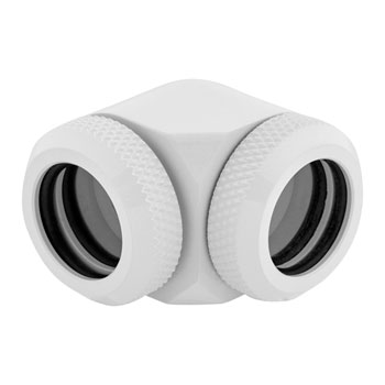 Corsair Hydro X XF White Brass 14mm Hardline 90° Compression Fittings - Twin Pack : image 3