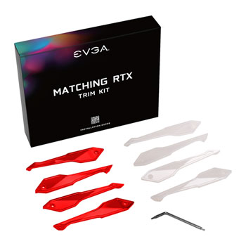 EVGA GeForce RTX 2070/2080 Ti FTW3 Official Red/White Tri Fan Trim Kit Accessory : image 1