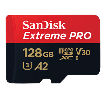 SanDisk Extreme PRO 128GB A2 V30 Performance microSDXC Memory Card : image 1